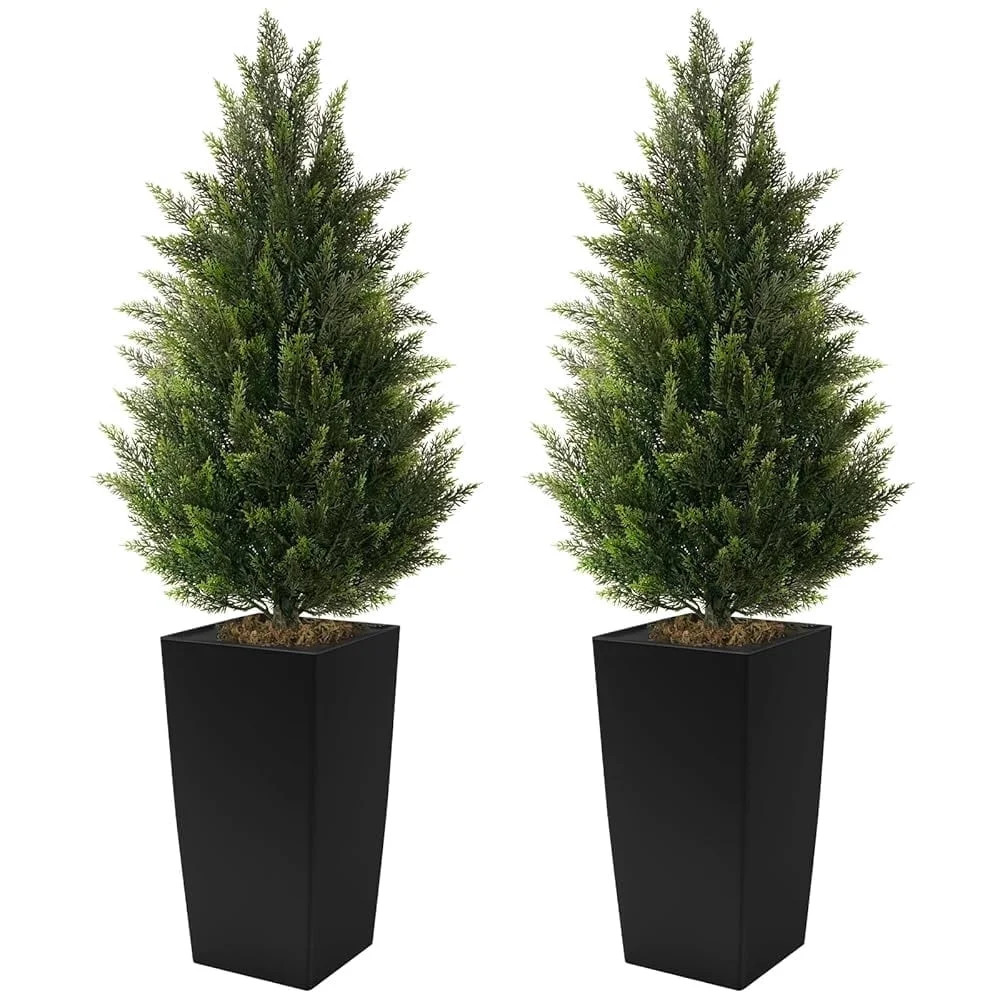 OLIVIVI Artificial Cedar Tree 4FT Tall Faux Silk Plant for Home Office Decor Indoor Outdoor Fake ... | Walmart (US)