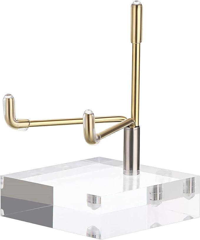 Hipiwe Adjustable Metal Arms Display Stand Easel with Acrylic Base Small Display Easel Holder for... | Amazon (US)