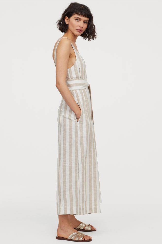 Linen-blend jumpsuit | H&M (UK, MY, IN, SG, PH, TW, HK)