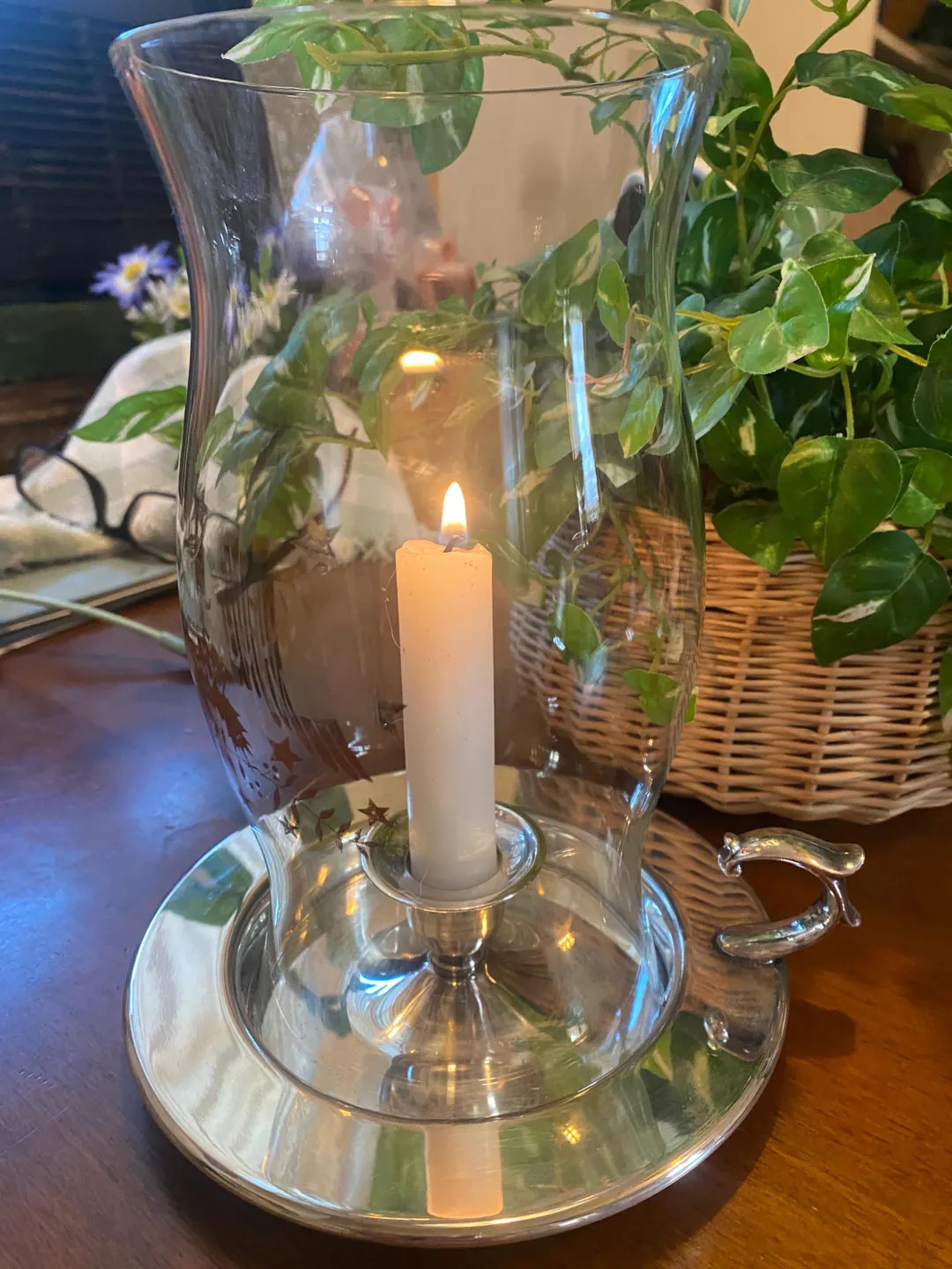 Vintage Oneida Silver Plated Candle Holder With Eagle and Star Hurricane - Etsy | Etsy (US)