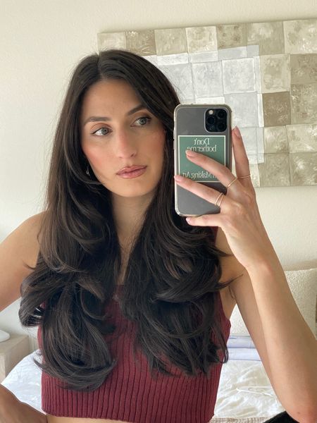 first time trying clip in hair extensions and omg… i’m meant to have long hair. these are so fun!! i’ve deprived myself for years from buying these (idk why) and i’m so happy i finally bought them and got to play around with them. 

wearing “dark brown” 

#hairextensions #clipinextensions #amazonfinds #amazonhairfinds 

#LTKFind #LTKbeauty #LTKunder50