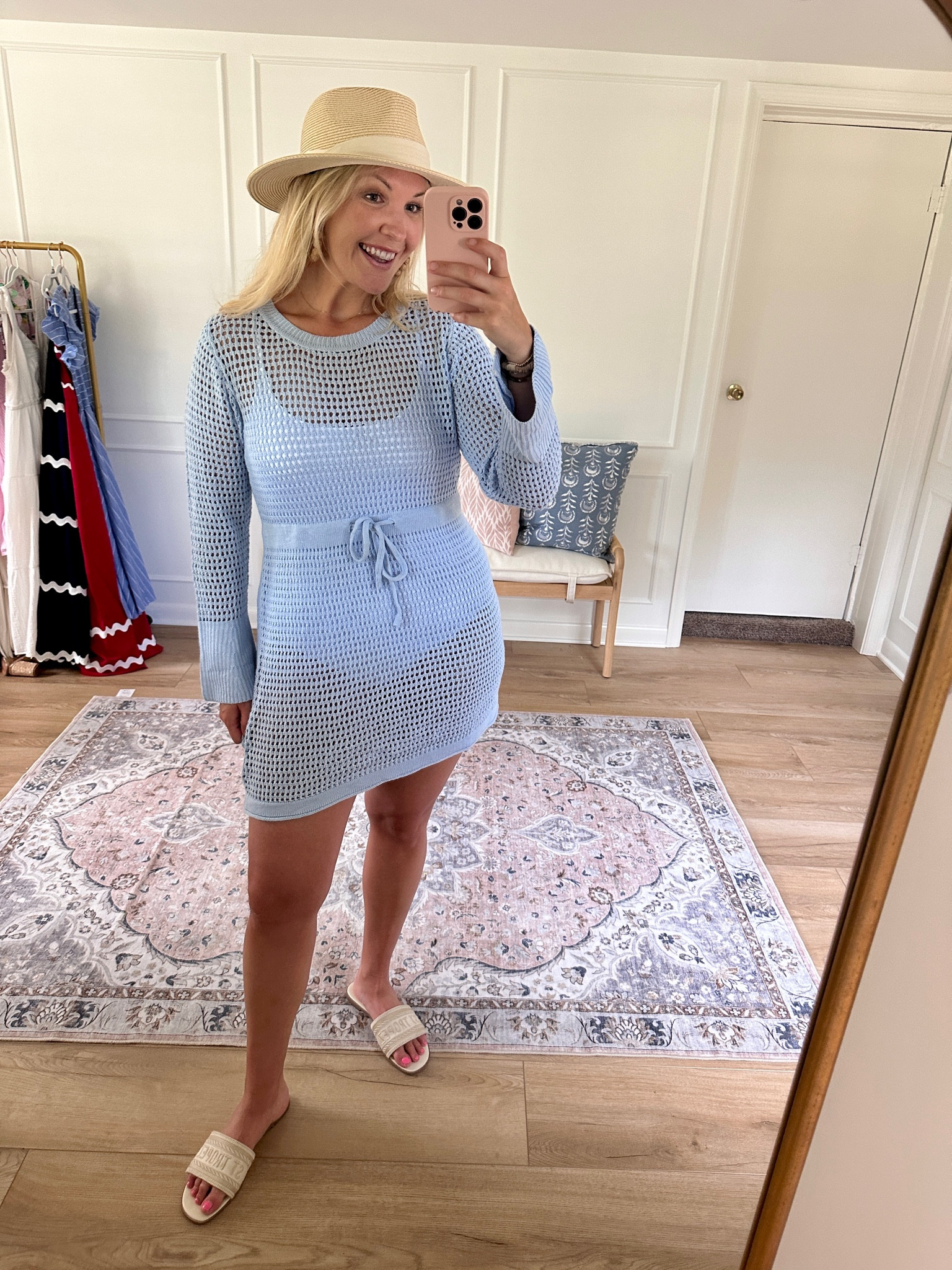 Love this blue coverup - it’s very soft and lightweight I’m wearing a large 

#LTKSwim #LTKSeasonal #LTKMidsize