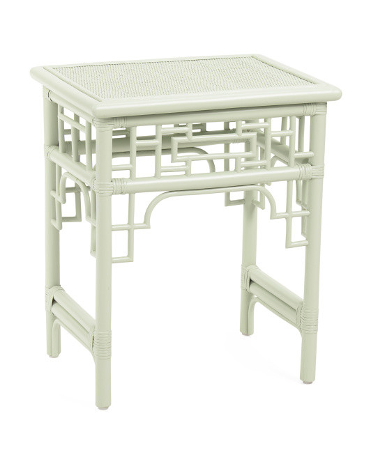 20x16x24 Fretwork Rattan Side Table | TJ Maxx