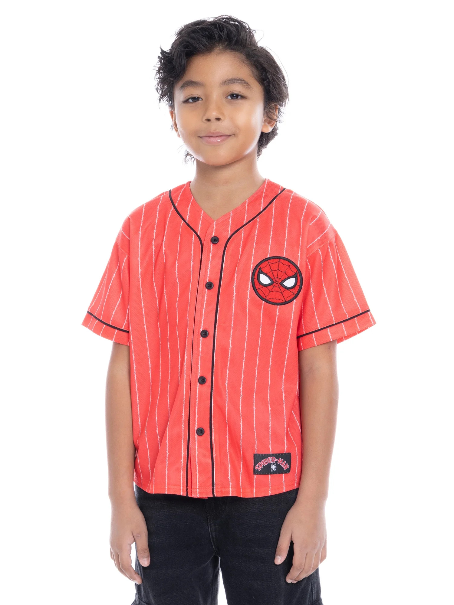 Spider-Man Boys Character Graphic Baseball Jersey, Sizes 4-18 - Walmart.com | Walmart (US)