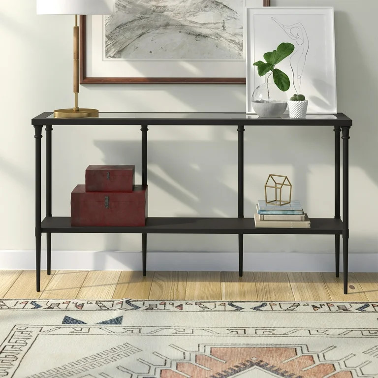 Evelyn&Zoe Modern 55" Console Table with Solid Metal Shelf | Walmart (US)