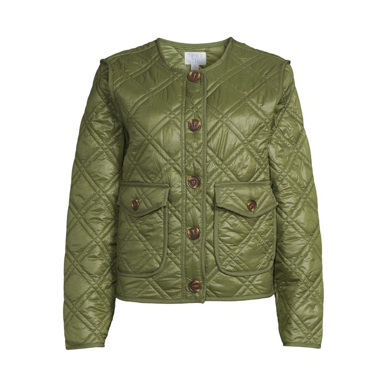 Time and Tru Women's Quilted Jacket | Walmart (US)