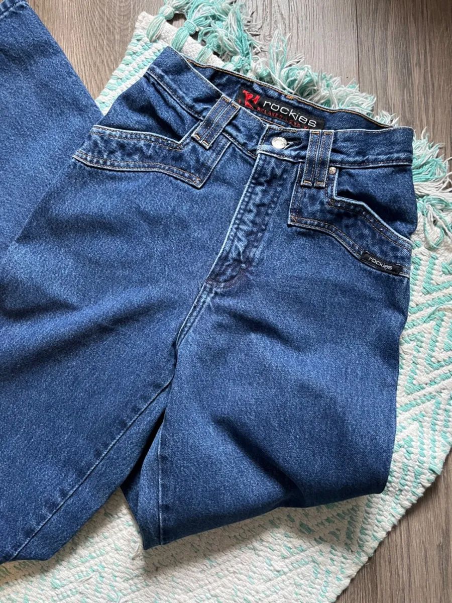 Vintage Women’s Rockies Jeans - Size 26- Blue- Mom | eBay US
