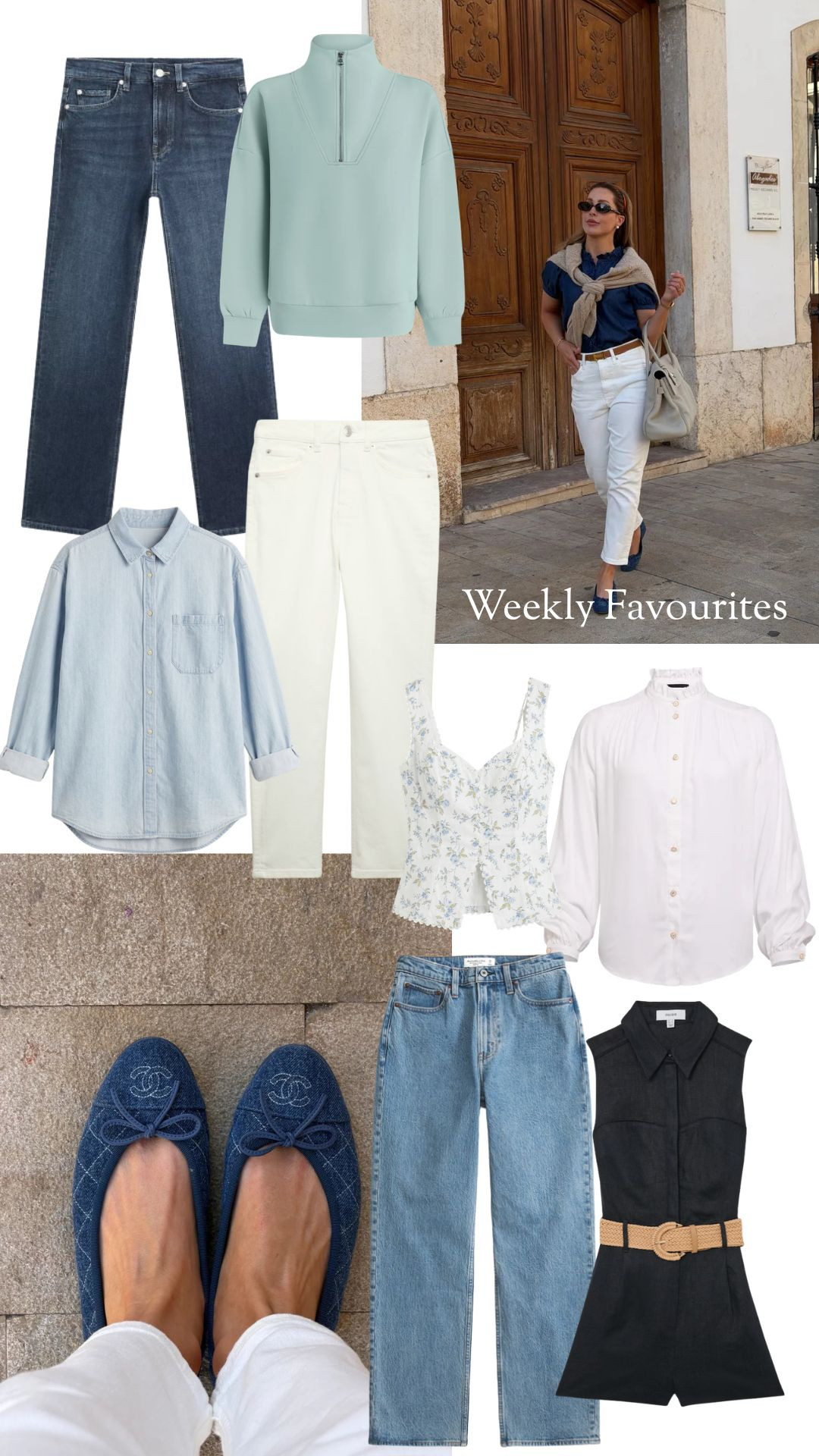 Weekly Favourites! 🤍 

Spring Style, Spring Fashion, Spring Outfit, Abercrombie Jeans, Spring Knitwear, Half Zip Sweat, Belted Playsuit, Shirt 

 #LTKuk #LTKspring #LTKsummer