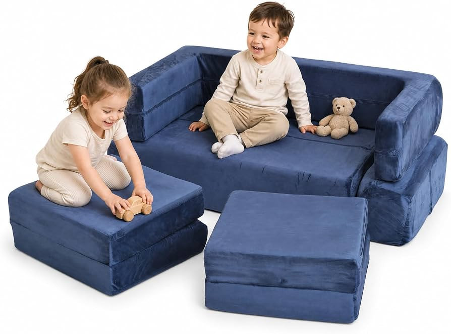 Play Couch for Kids, Modular Foam Children's Sofa | Amazon (US)