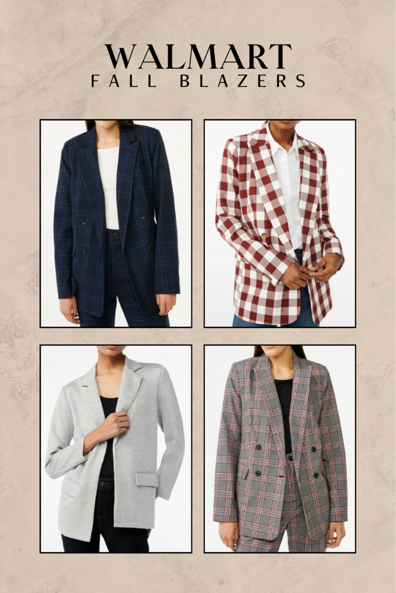 Cute blazers to wear this fall from Walmart! All under $50 

#LTKstyletip #LTKsalealert #LTKSeasonal
