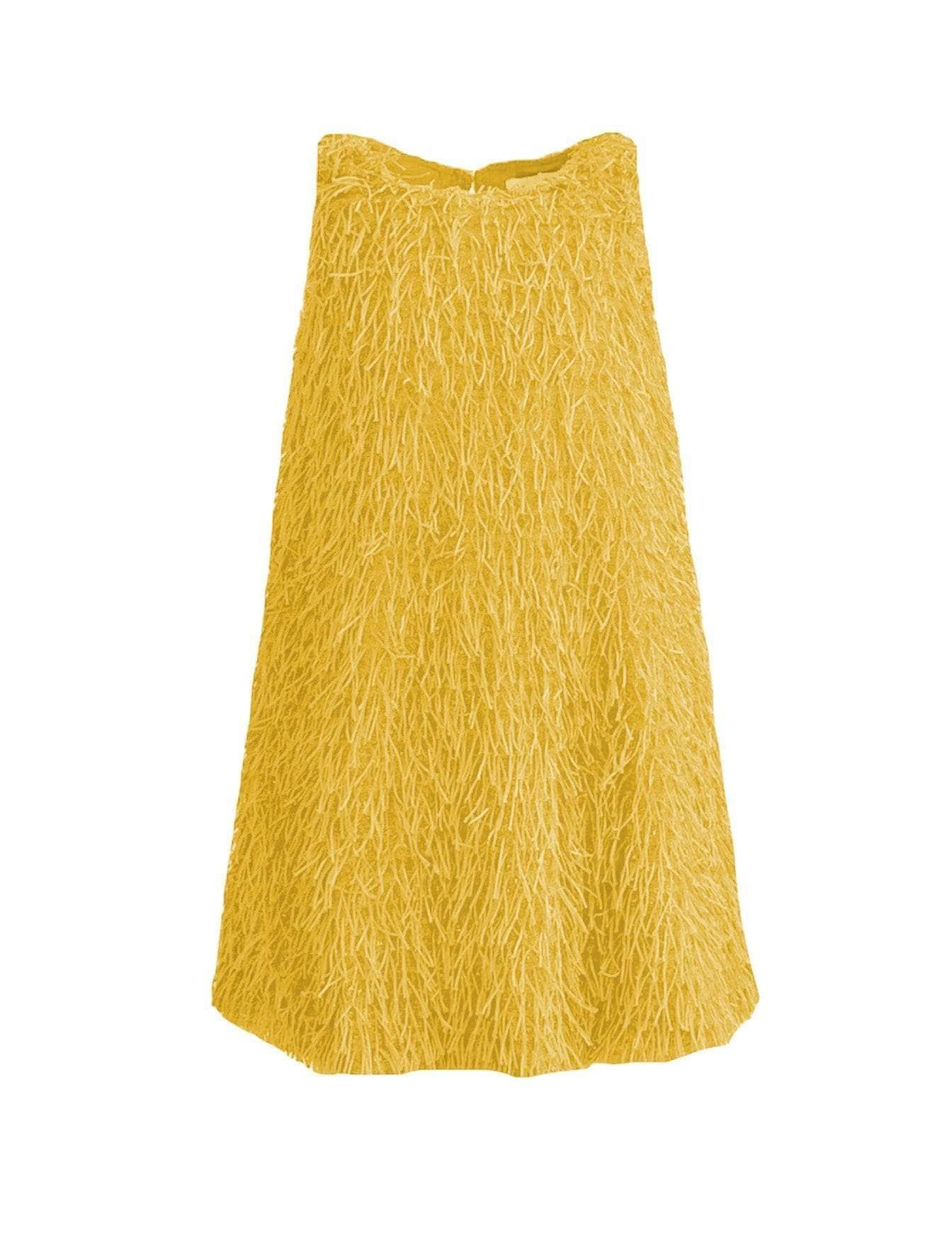 Mia Yellow Fringe Dress | Lola + The Boys