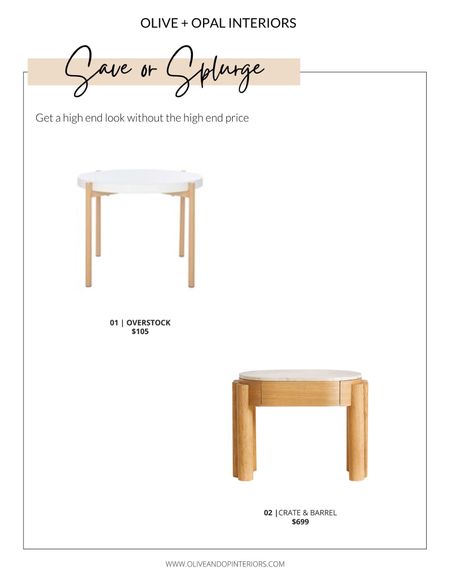 Would you save or splurge on this end table?!
.
.
.
Overstock
Crate & Barrel
Light & Bright
Wood 
Marble
Side Table
Modern
Farmhouse 
Transitional 

#LTKbeauty #LTKhome #LTKstyletip