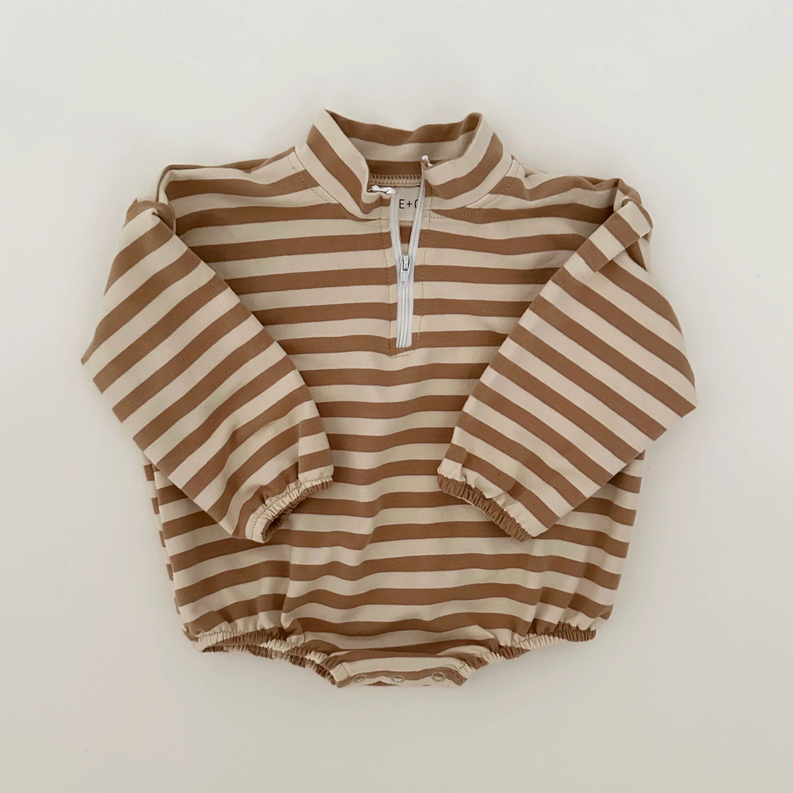 Quarter Zip Romper - Baby and Toddler Clothing | Winnie and Crew