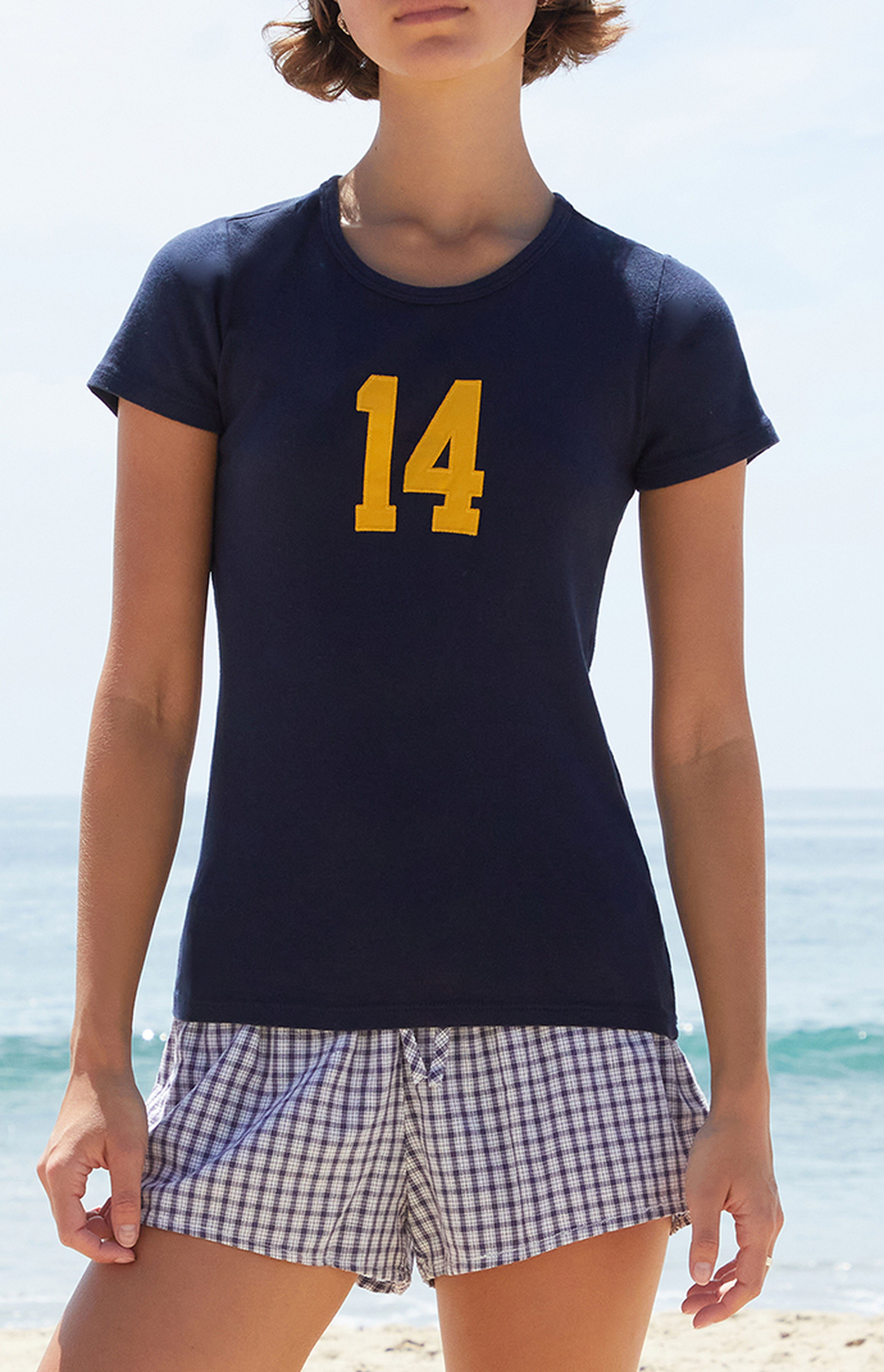 John Galt Blue Hailie 14 Embroidered T-Shirt | PacSun