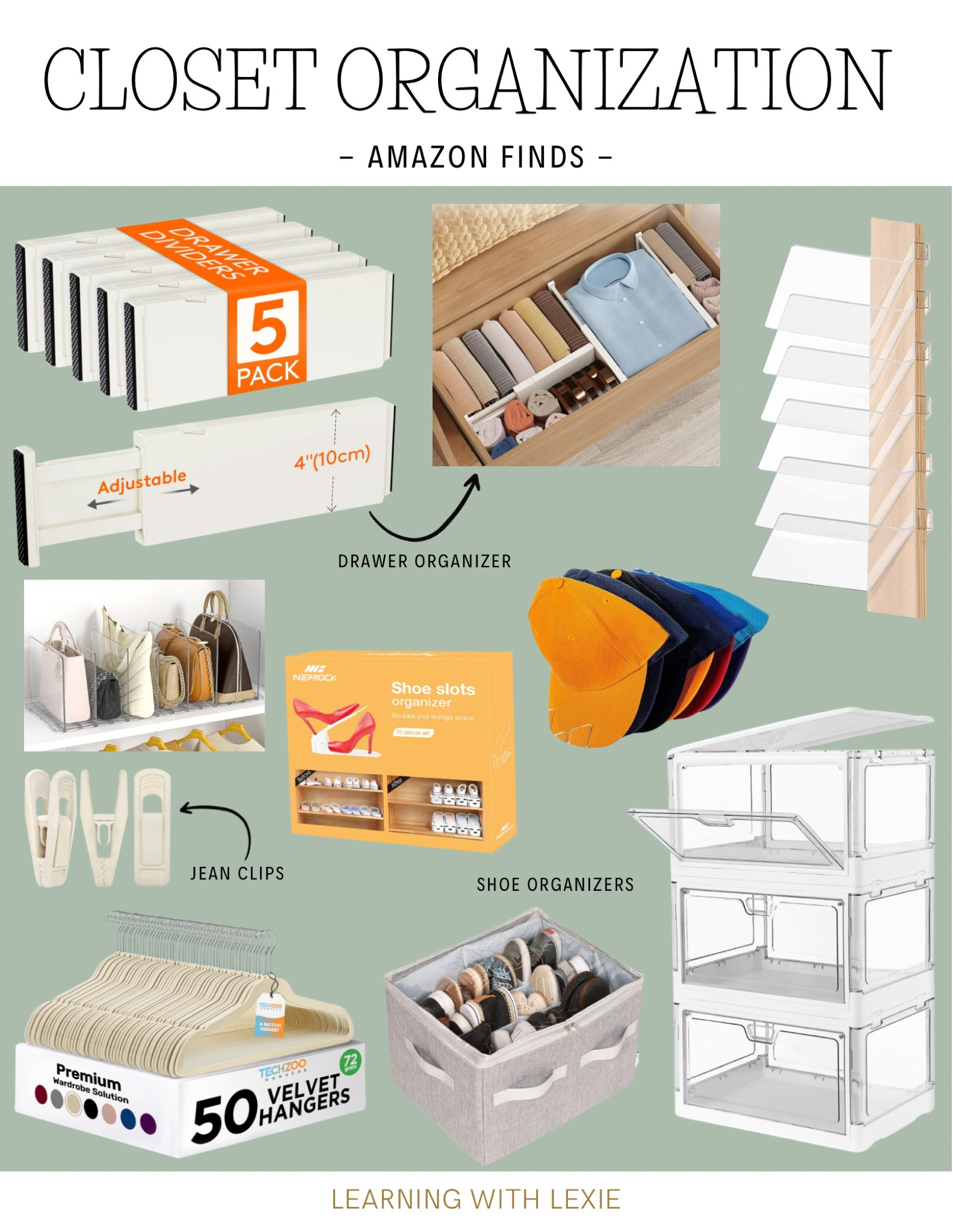 Closet organization. Organized home. Clean closet. Clothes organization. Shoe organization  

#LTKhome #LTKsalealert #LTKfindsunder100