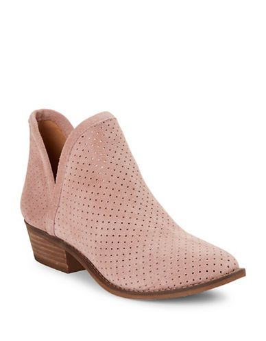 kambry perforated leather ankle boots | Lord & Taylor