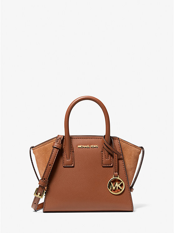 Avril Extra-Small Leather and Suede Satchel | Michael Kors US