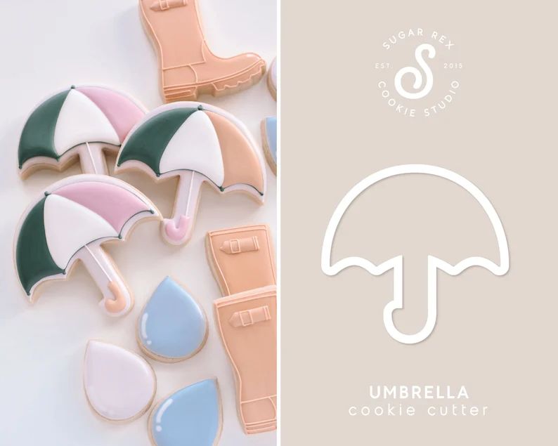 Umbrella Cookie Cutter - Etsy | Etsy (US)