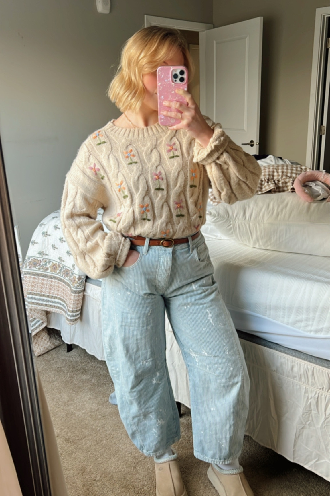 Love when these things come together unexpectedly 🤍✨

•I linked a similar sweater because this was a gift!! 🤍

#LTKStyleTip #LTKGiftGuide #LTKBeauty