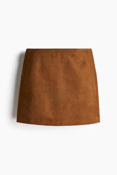 H & M - Mini Skirt - Dark Beige | H&M (US + CA)
