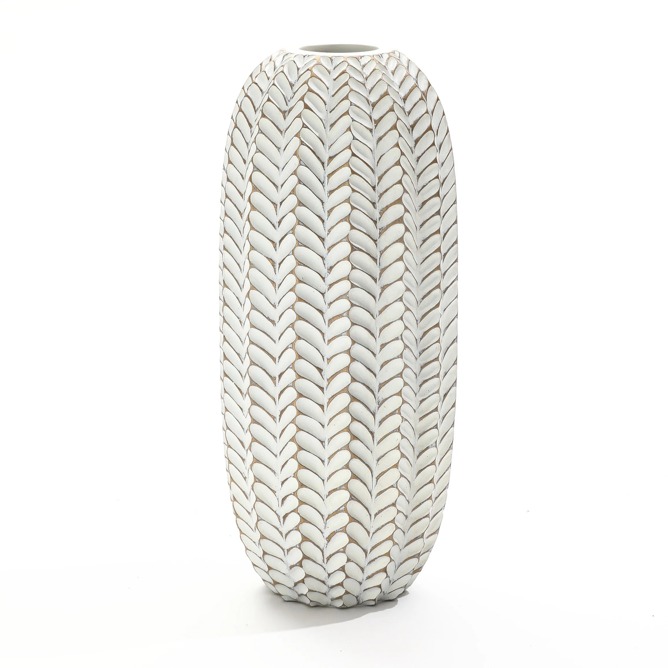 Modern Polyresin Decorative Vase with Geometric Pattern for Home Decor | Wayfair North America
