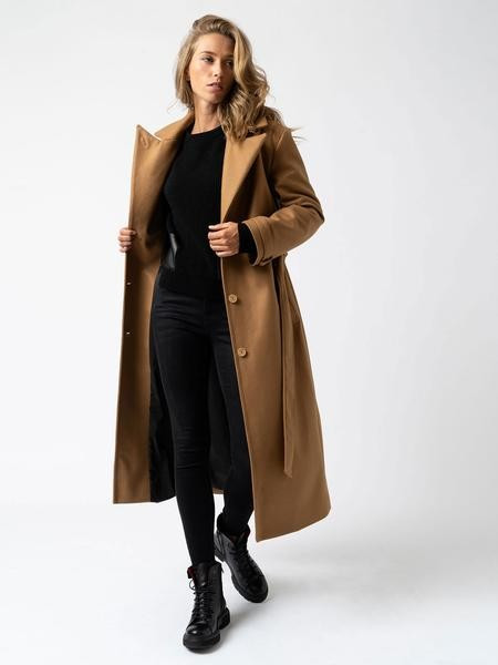 Odette Overcoat - Camel | Saint & Sofia UK