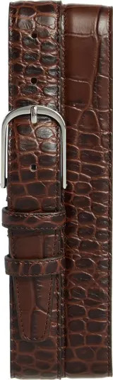 Milo Croc Embossed Leather Belt | Nordstrom