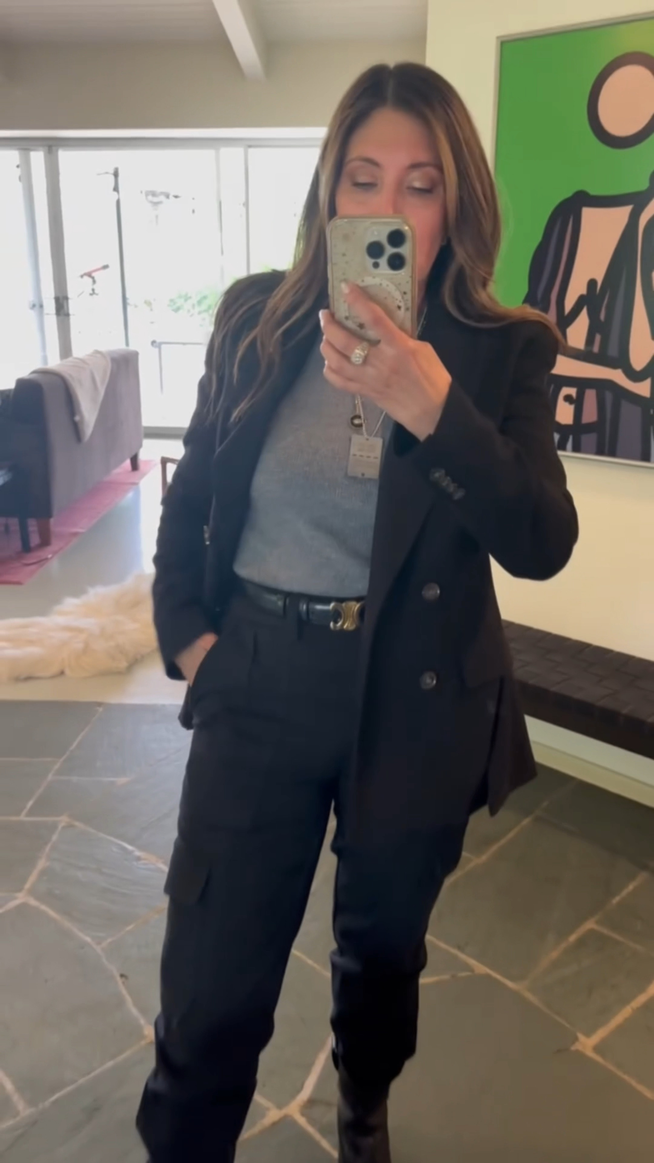 #OOTD

I’ve been wearing a lot of black lately, still in mourning over all of the conflict in the Middle East and the hostages that are still not home.

My blazer & pants are both by #DerekLam. Always loving pairing my #Celine belt with any outfit I can. The sweater is by #Revolve but still out of stock so I’ve linked similar. Boots I’ve been wearing on repeat by #Revolve as well 🤍

#LTKFashion

#LTKover40 #LTKsalealert #LTKstyletip