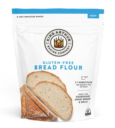 King Arthur Gluten Free Bread Flour: 1:1 Replacement for Yeasted Recipes - 2 lbs of Premium GF Flour for Artisan Boules, Bagels, Cinnamon Rolls & Burger Buns - Sorghum & Xanthan Gum | Amazon (US)