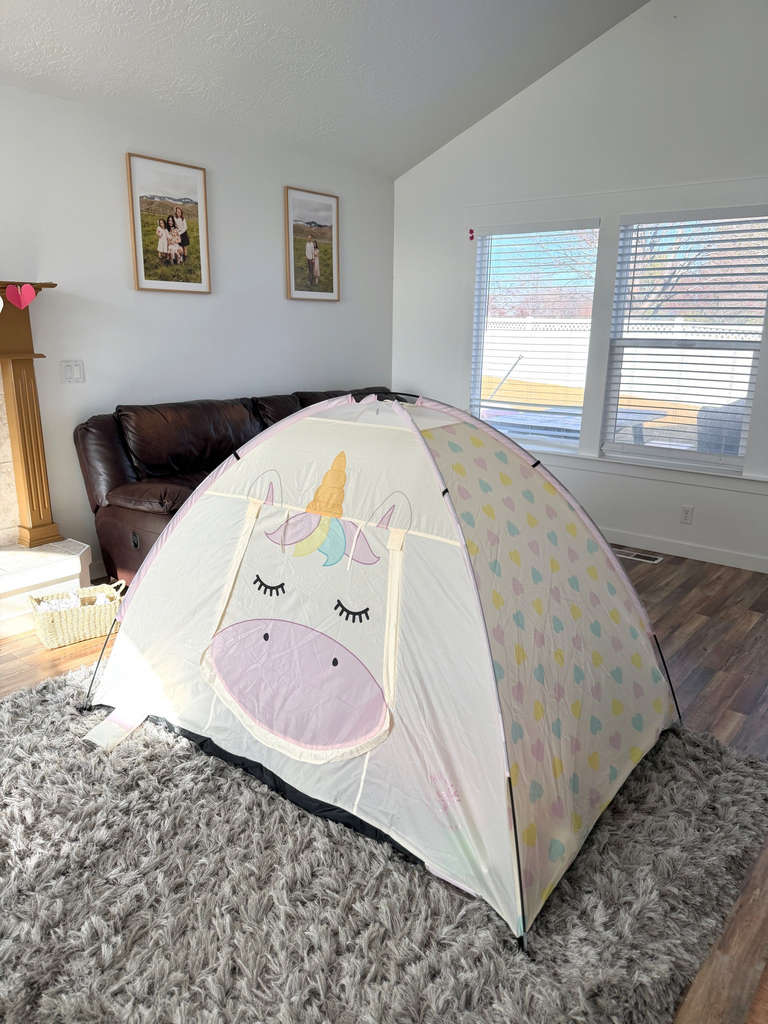My favorite “I’m not turning the TV on” trick. Pop up the unicorn tent.
Add snacks + books.
Suddenly I’m the fun mom again ✨

#LTKdayinmylife #LTKHome #LTKKids