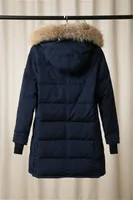 Classic Women Rossclair Parka High Quality Long Hooded Wolf Fur Fashion Warm Down Jacket Outdoor ... | DHGate