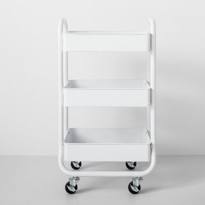 Three Tier Metal Utility Cart White - Made By Design™ | Target