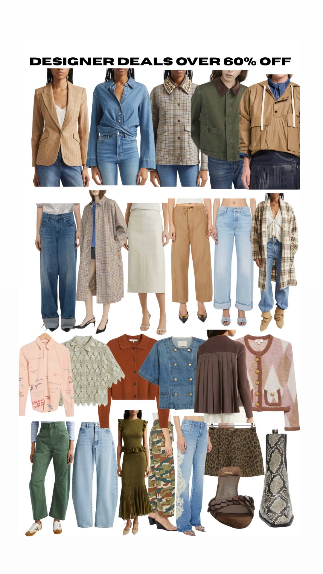 I can only put 30 links here so look for part 2 with the rest of my designer deals!

#LTKOver40 #LTKSaleAlert #LTKTravel