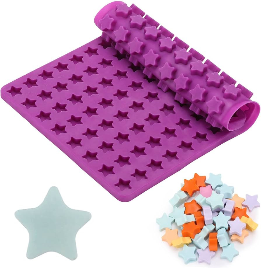 112 Cavity Mini Star Silicone Molds Fun Shaped Chocolate Molds for Homemade Dog Training Treats, ... | Amazon (US)
