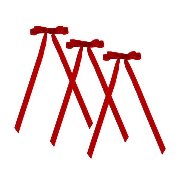 Shiraleah Bow Ornament Set Pkg/6 | The Container Store