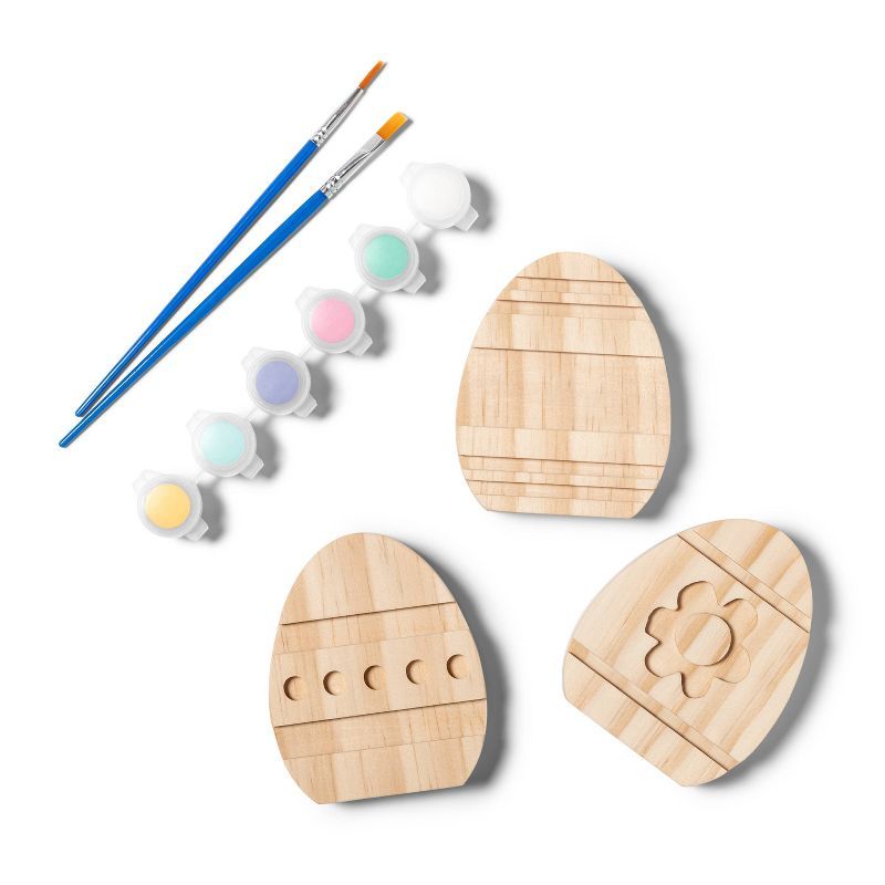 6pc Paint-Your-Own Wood Easter Eggs Kit - Mondo Llama™ | Target