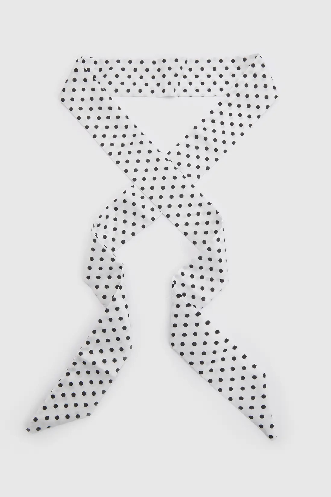 White Polka Dot Skinny Neck Scarf | Boohoo | Boohoo.com (UK & IE)