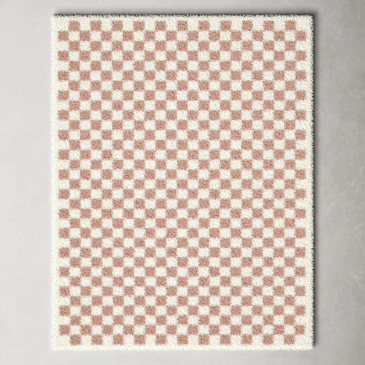 Walker Performance Pink/Cream Rug | Wayfair North America