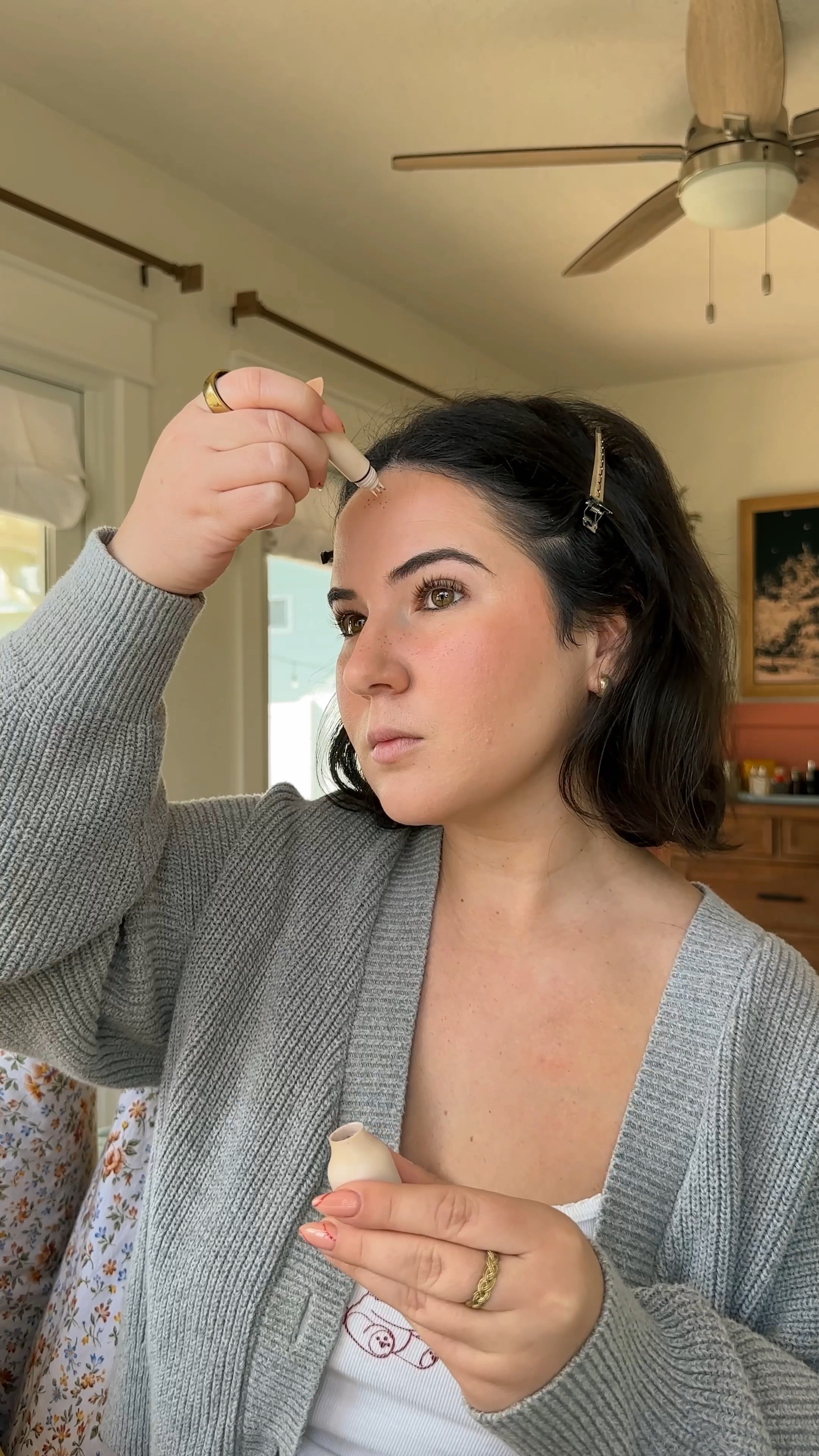 my go-to makeup routine 🎀💫 steps and products below👇🏼  

1. Mario Badescu rose water toner
2. rhode glazing milk
3. Milk Makup hydrogrip primer
4. IT Cosmetics your skin but better foundation 
5. Milani cheek kiss in "Hey Honey"
6. rhode blush in toasted teddy & freckles 
7. Elf Cosmetics HD setting powder
8. tarte cosmetics go with the faux freckles
9. saltyface freckle paint 
10. anastasia beverly hills clear brow gel 
11. Milk Makeup KUSH high roll mascara 
12. Refy beauty lip blur in "umber"
13. Sephora lip liner in "dressed to the 90s"
14. YSL Beauty candy glaze healthy glow plumper 
15. Milk Makeup hydrogrip setting spray 

#LTKWatchNow #LTKHoliday #LTKBeauty