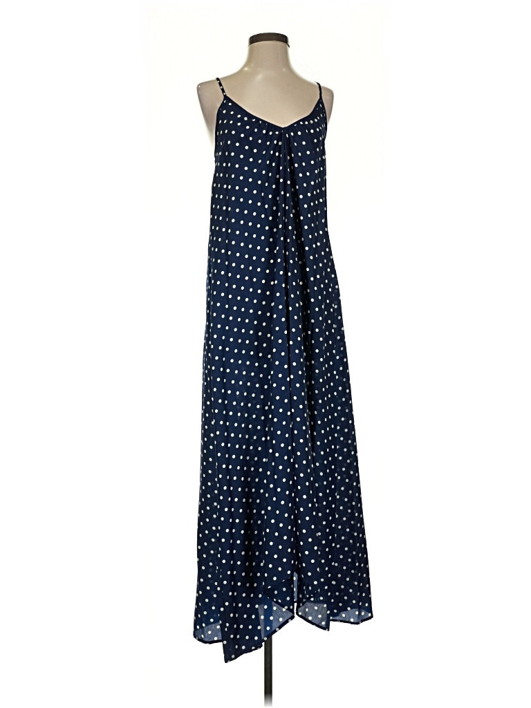 Pink Stitch Polka Dots Blue Casual Dress Size 4 - 73% off | ThredUp (US)