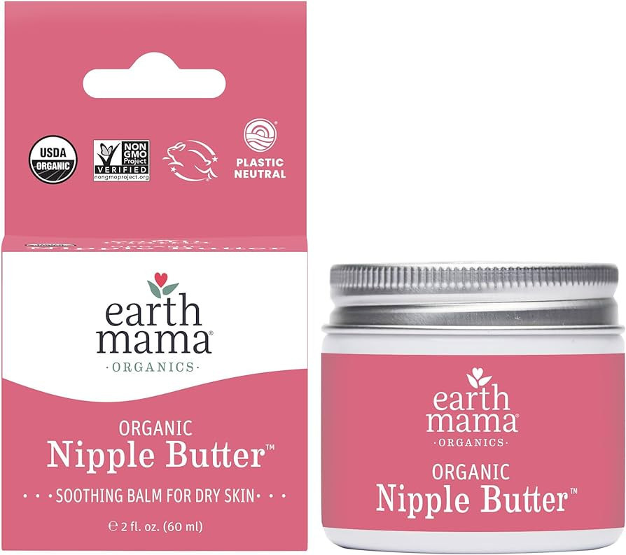 Organic Nipple Butter™ Breastfeeding Cream by Earth Mama | Lanolin-free, Postpartum Essentials ... | Amazon (US)