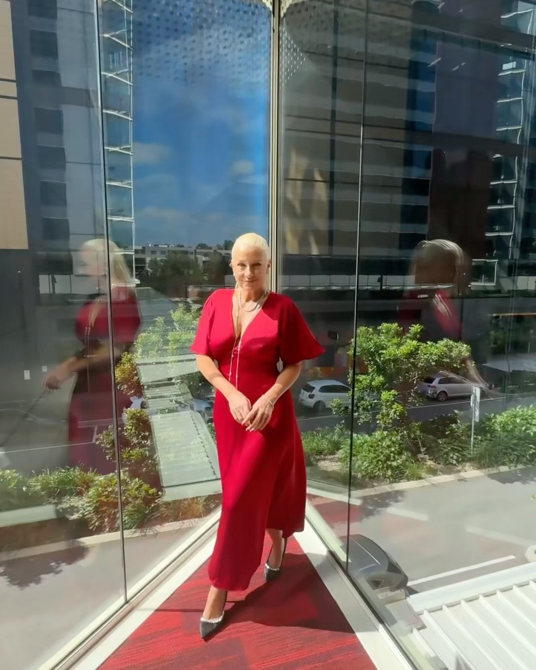 This dress comes in red, green, pale pink and black. So easy to wear - dressed up or down. Flats or heels and appropriate for anything - good emergency dress. What to wear? This.

#LTKover50style #LTKaustralia