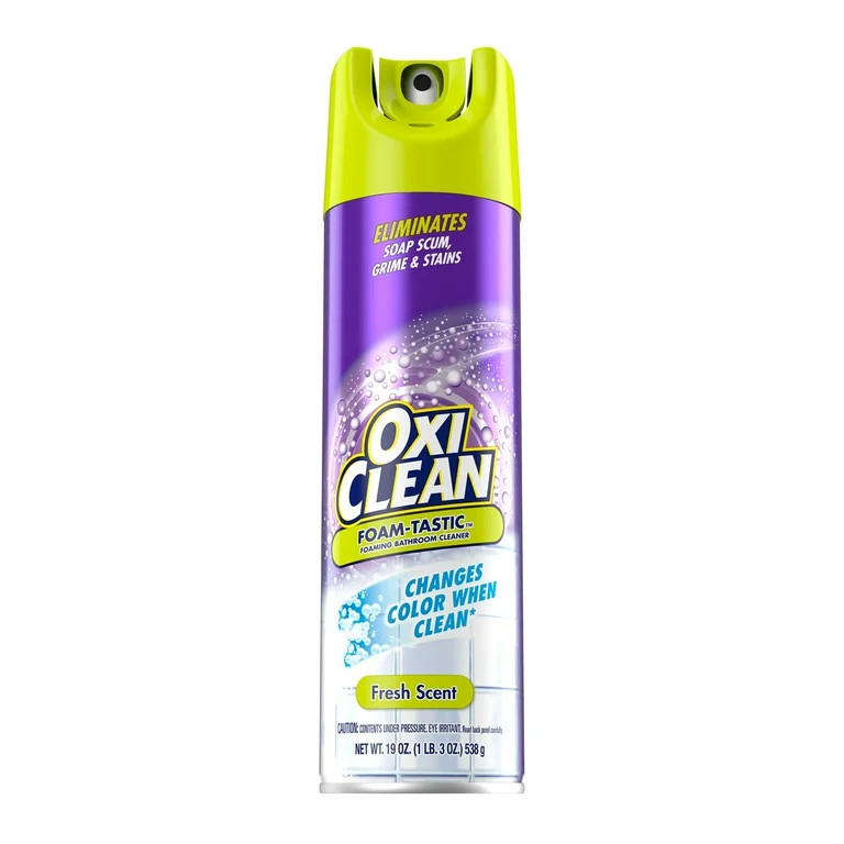 OxiClean Foam-Tastic™ Foaming Bathroom Cleaner, Fresh Scent, Eliminates Soap Scum, Grime and St... | Walmart (US)
