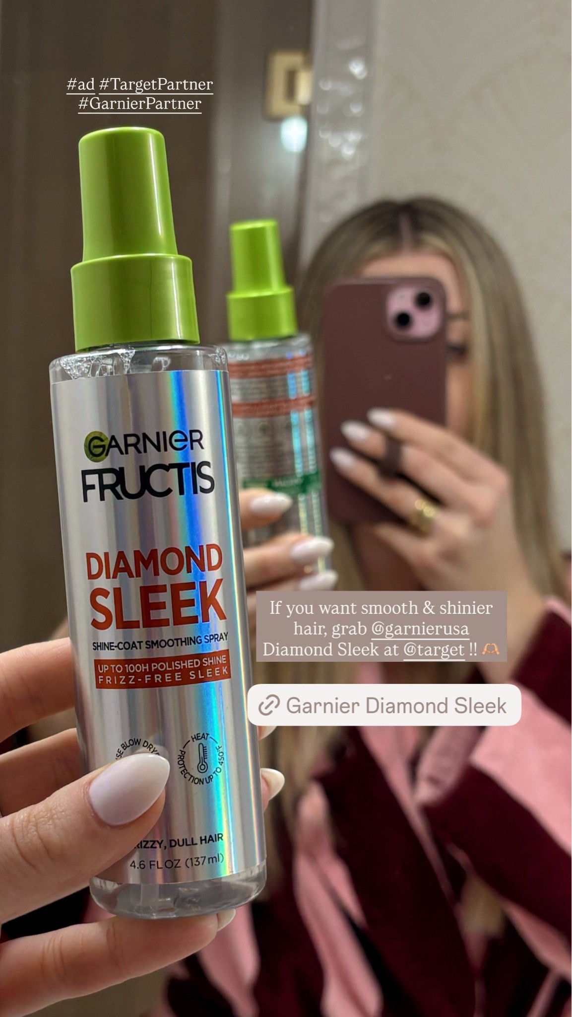 #ad self care nights at home >> 🫶🏼 unwinding & hair wash night with the new @garnierusa Diamond Sleek I picked up at @Target 🤎 You can shop them below! If you want smooth and shiny hair you need to try out these products! #TargetPartner #GarnierPartner  @shop.ltk #liketkit

#LTKselfcare