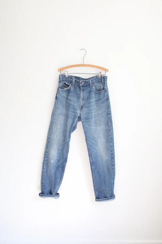 Vintage Distressed Levi's Orange Tab Jeans Denim 36 X 32 - Etsy | Etsy (US)