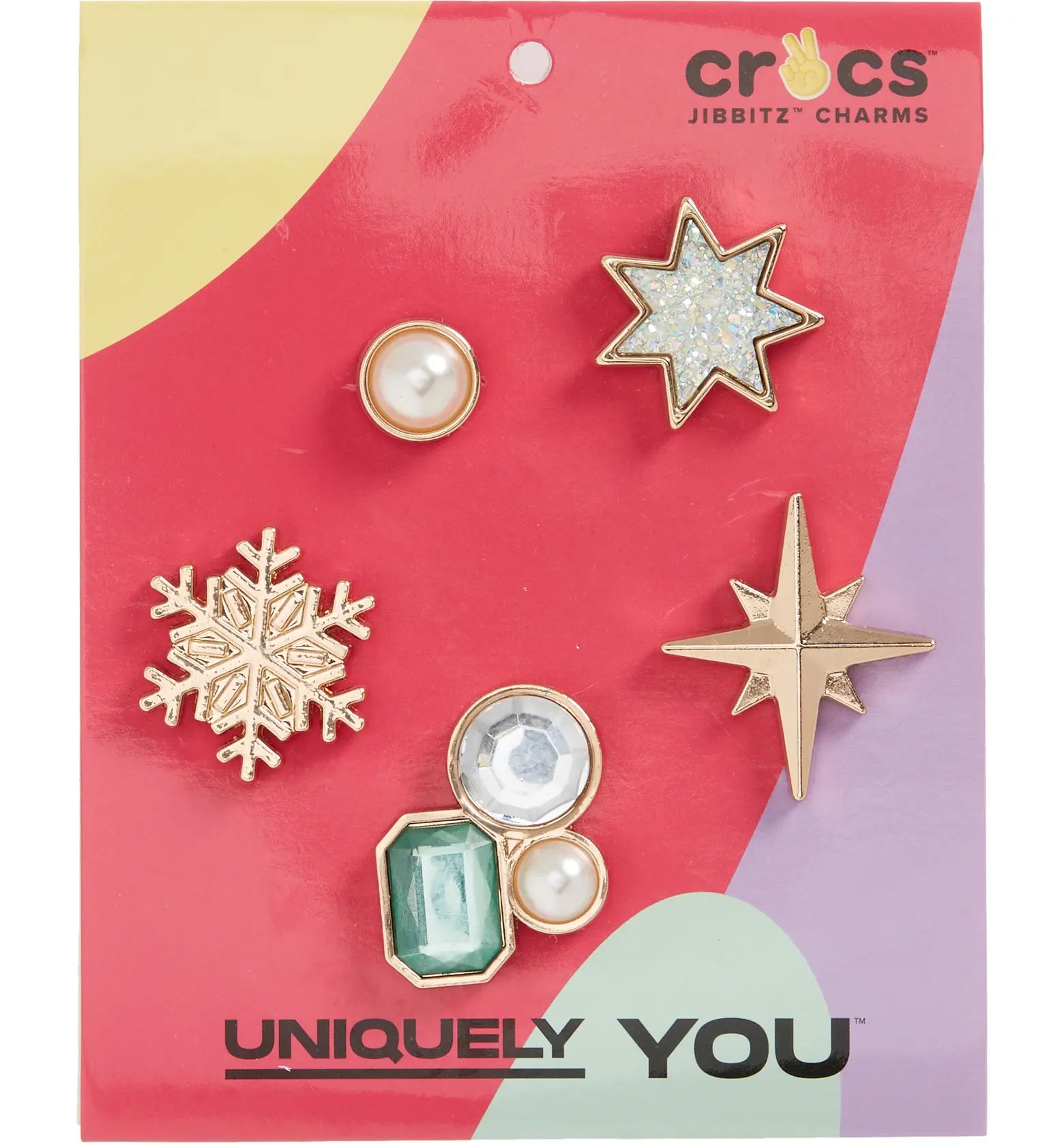 5-Pack Twinkle Holiday Jibbitz Shoe Charms | Nordstrom