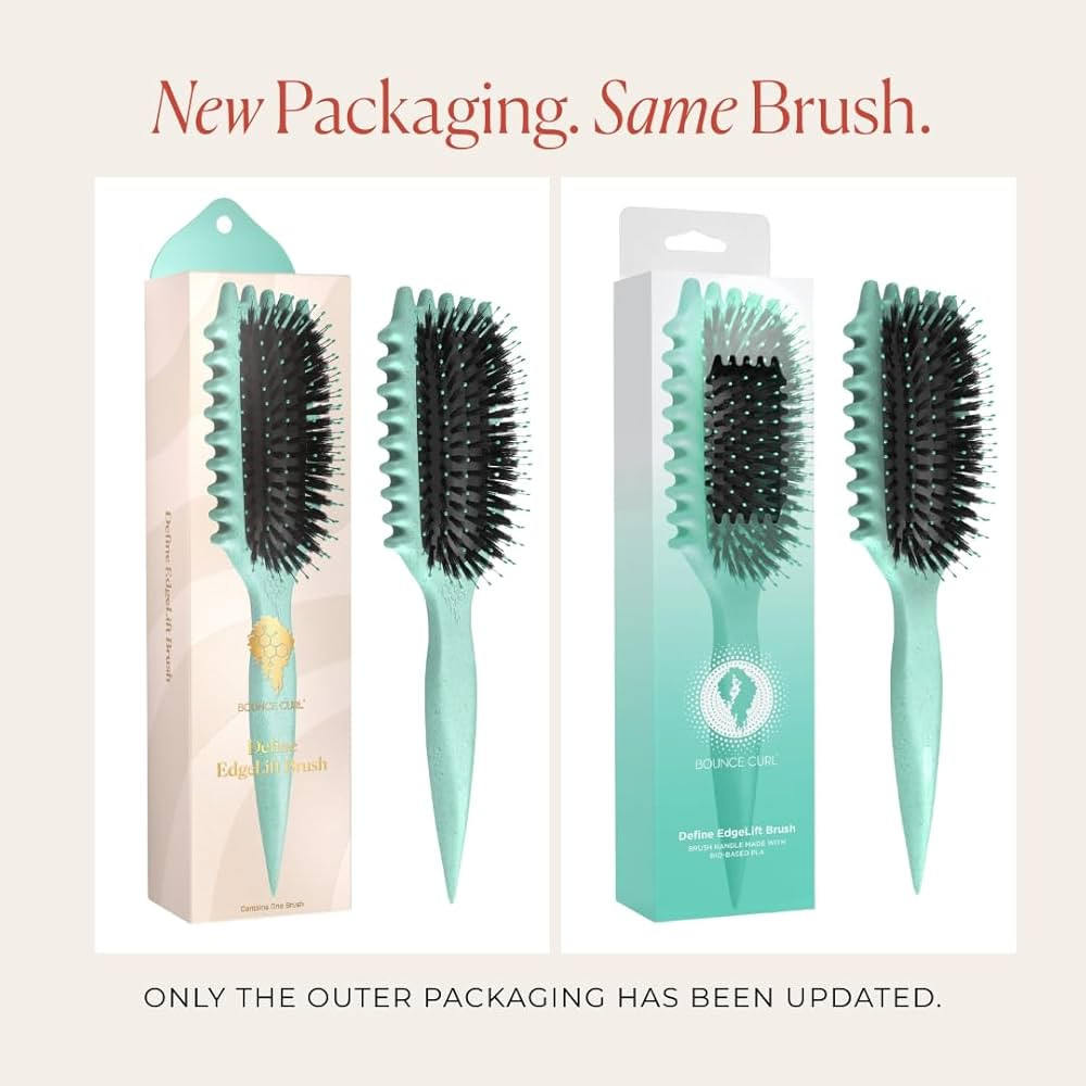 Bounce Curl Define EdgeLift Brush, 5-in-1 Tool for Effortlessly Defined Curls, Waves & Coils, Red... | Amazon (US)