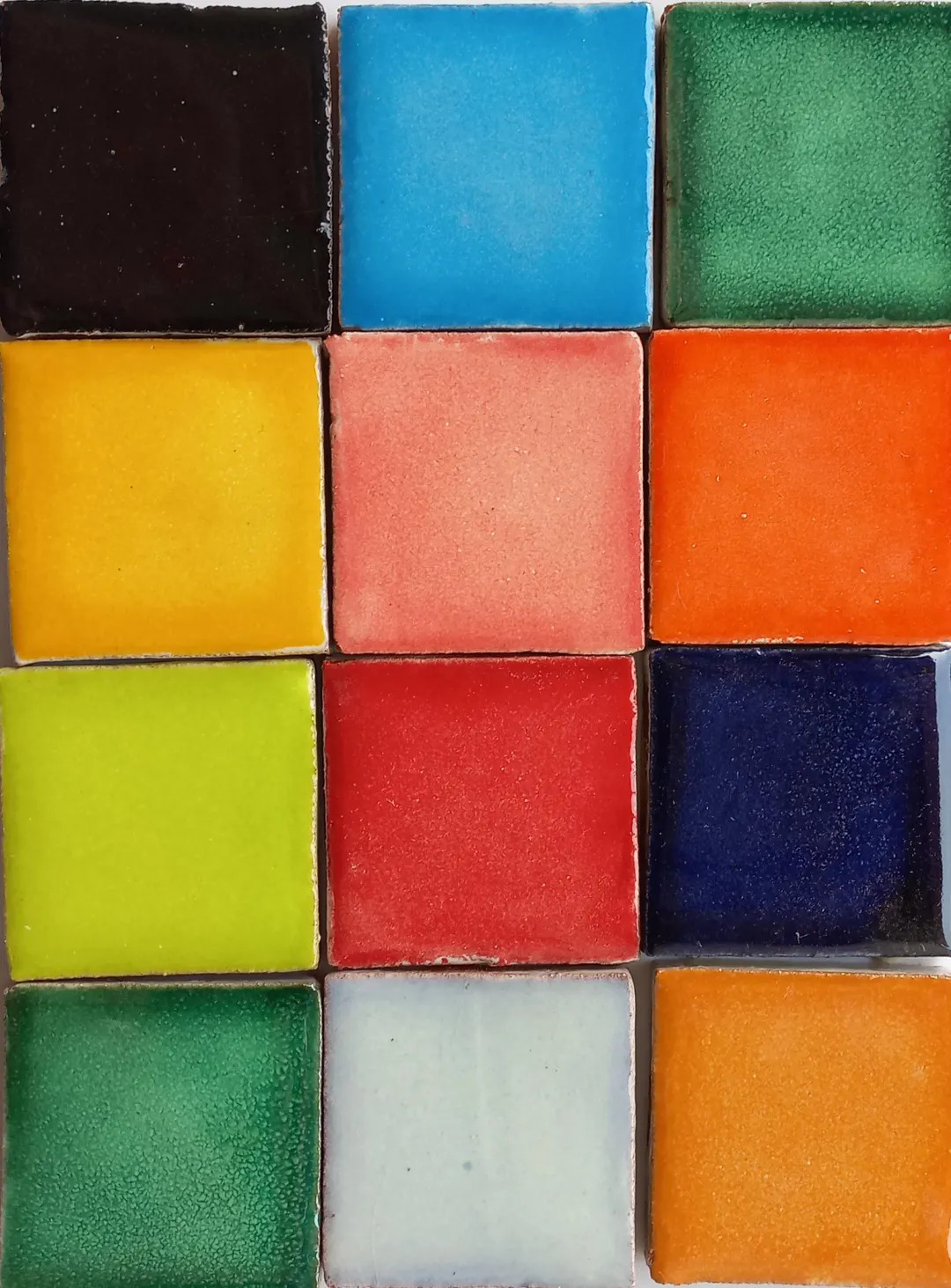 100 Mixed Solid Colors Hand Painted Mexican Talavera Tiles 1" X 1" Tiles Folk Art Handmade Clay P... | Etsy (US)