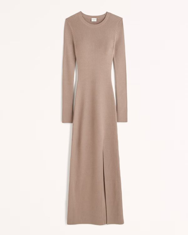 Long-Sleeve LuxeLoft Maxi Sweater Dress | Abercrombie & Fitch (US)