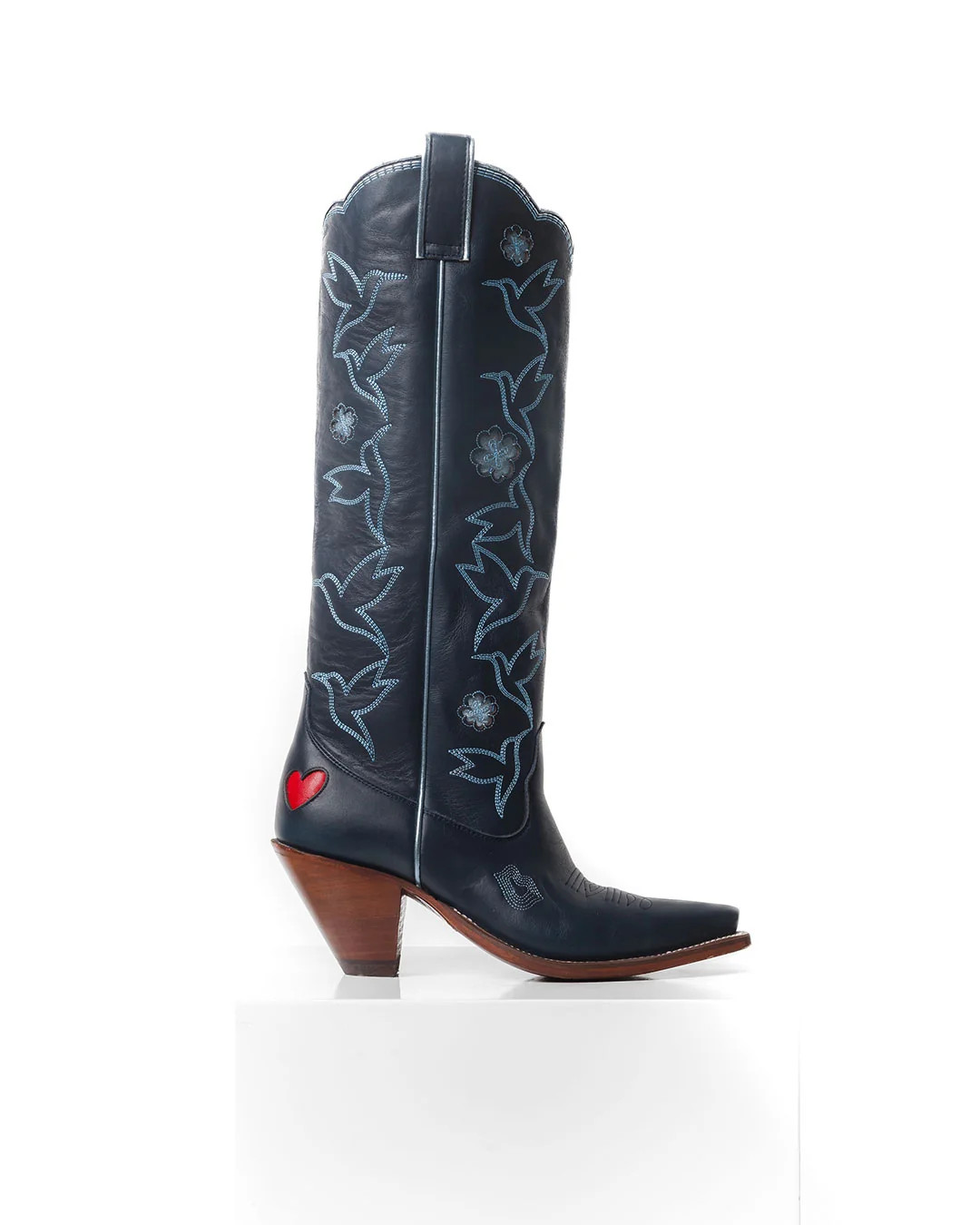 Honey Boot - Navy/Cobalt | Women's Tall Cowboy Boots | Besita Boots | Besita Boots